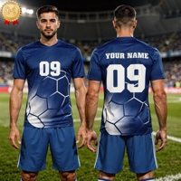 Uniforme de Fútbol Personalizado con Diseño Nuevo y de Secado Rápido, Servicio OEM, Sublimado, Uniforme Deportivo Completo para Equipos de Fútbol F00