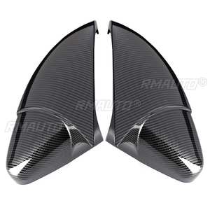 Paire de coques de rétroviseurs extérieurs à fixation directe gauche et droite pour VW Golf Mk7 Mk7.5 GTI GTD R 2014-2019 Noir brillant - Product Image 5