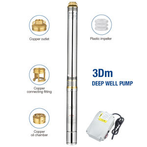 Pompe à eau solaire électrique sur mesure, différentes tailles, série de pompes submersibles de différents calibres, pompe à eau profonde en acier inoxydable - Product Image 6