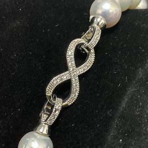 Vente en gros <span class=keywords><strong>de</strong></span> <span class=keywords><strong>collier</strong></span> <span class=keywords><strong>de</strong></span> perles d'eau douce Edison blanches rondes <span class=keywords><strong>de</strong></span> qualité 10-11mm 2A pour bijoux à bricoler soi-même avec fermoir en argent sterling 925 - Product Image 4