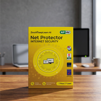 Net Protector Antivirus Internet Security 2026 para Compras y Transacciones Bancarias Seguras, 1 Usuario, 1 Año, Software de Seguridad Digital