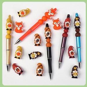 Perles en silicone 3D de qualité alimentaire sans BPA, perles irrégulières en forme d'animaux de dessin animé pour stylos, bracelets, bijoux de dentition pour bébés - Product Image 6