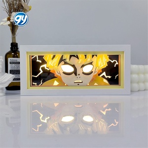 Lámpara de Papel 3D con Luz LED Nocturna de One Piece, Decoración de Habitación con Corte de Papel Manga, Regalo para Fiestas, Lámpara de Anime con Caja de Luz - Product Image 3
