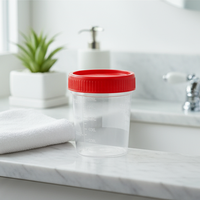 Vaso de Muestreo de Esputo Desechable de Plástico AICOR de 30 ml, 40 ml, 90 ml, 100 ml, 120 ml, Vaso para Muestras, Recipiente para Pruebas de Orina Médicas