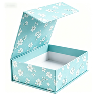 Boîte rigide magnétique moderne personnalisée, boîte cadeau à ouverture rabattable avec impression personnalisée pour ensemble cosmétique, vêtements, souvenirs, boîte de rangement