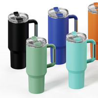 Gobelet isolé sous vide de 40oz en acier inoxydable 304 tasses à vin à double paroi tasse de voyage bouteille d'eau pour boisson glacée chaude