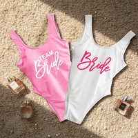 Maillot de bain une pièce sexy pour femme avec logo, rembourrage amovible, en Spandex/Nylon, idéal pour l'été, les mariages et les fêtes, collection de luxe