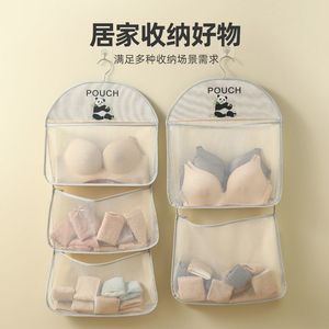 Perfect Wozun Mesh Hanging <b>Storage</b> Bag Oval Shape Hook Type Bedroom Clothing Organizer Socks Underwear <b>Storage</b> - Product Image 4