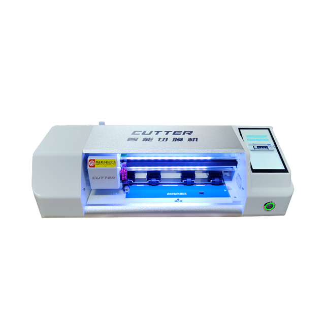 New Arrival Automatic Dual-Sided Film Cutting Machine for LCD Protector for Mobile Phone & PC TPU PC KM-02 Model