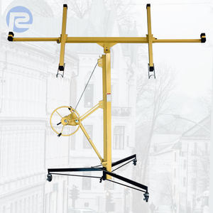 Bauwerkzeuge - Maximale Traglast 68 KG 4,8M Trockenbau-Werkzeuglift Tragbarer Gipskartonplatten-Lift Rollender Plattenheber - Product Image 1