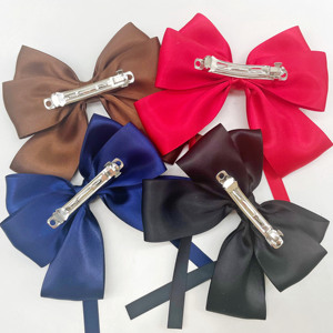 2025 nuovo Design personalizzato carino nastro in poliestere fermaglio per capelli per la bambina forcine per capelli - Product Image 3