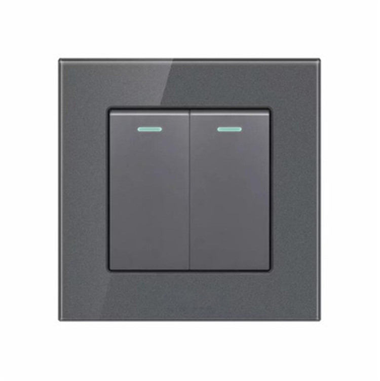 20A High Power 45A Tempered Glass British Dingdong Doorbell 13A Feishu Exhaust Fan Wall Switch Panel