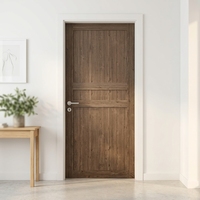 Porte intérieure moderne en WPC imitation bois, écologique, insonorisée, panneau imperméable, taille personnalisée, porte en PVC, pour résidence et hôtel