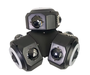 Trois projecteurs mobiles 18*10w avec lumières LED rotatives pour l'éclairage sportif, DJ, disco, fête et discothèque - Product Image 1