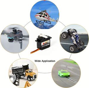 Micro Servomoteur Classique Sans Noyau 3.5KG SG90 9g pour Hélicoptère RC 450, Voiture, Bateau, Avions, Aéronefs à Aile Fixe - Product Image 6