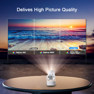 Hy300pro KTV New Mini <span class=keywords><strong>Android</strong></span> 11.0 OS <span class=keywords><strong>WiFI</strong></span> 3D chiếu Hot Bán máy chiếu Xách Tay Chất lượng cao Pocket <span class=keywords><strong>Android</strong></span> chiếu - Product Image 2