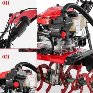 Macchina per Dissodamento del Terreno a Quattro Tempi 160cc Motozappa Rotativa Micro-zappa con Avviamento Manuale per Uso Confortevole in Giardino e Prato - Product Image 6