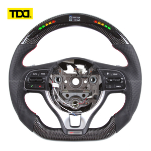 Volante de fibra de carbono TDD LED para Hyundai Veloster, personalizable. - Product Image 5