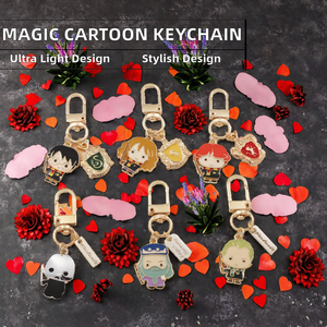 <span class=keywords><strong>Porte</strong></span>-clés en métal émaillé léger, personnalisé, à la mode, en gros, ornements de dessin animé, <span class=keywords><strong>Harry</strong></span> <span class=keywords><strong>Potter</strong></span> magique, adorable - Product Image 2