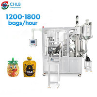 Machine de remplissage et de bouchage entièrement automatique pour sachets doypack, sachets debout, sachets de gelée et sachets à bec verseur