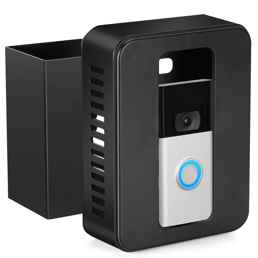 Пластиковая кнопка крепления дверного звонка для видеосъемки без сверления, защитная крышка, Противоугонный держатель камеры, аксессуары для дома, квартиры, офиса