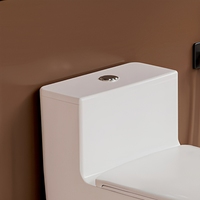WC monobloc moderne blanc en céramique, à poser au sol, à double chasse, à jet siphonique, cuvette ronde pour salle de bain d'hôtel