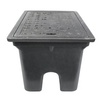 Boîte de protection pour compteur d'eau en plastique PP verrouillable avec serrure, fabriquée en Chine