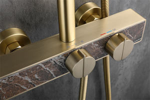 Juego de <span class=keywords><strong>ducha</strong></span> de alta gama, diseño elegante y Popular con Panel de <span class=keywords><strong>roca</strong></span>, Sistema de <span class=keywords><strong>ducha</strong></span> de cuerpo principal para Baño - Product Image 5