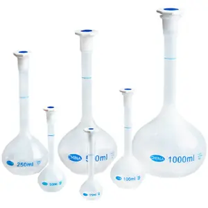 带塞子的容量瓶塑料实验室化学测试用量瓶量瓶25-50-250-500-1000ml