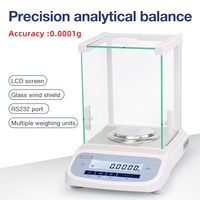 Balance analytique de 0,0001 g pour utilisation en laboratoire, balance de pesage de haute précision, balance de laboratoire à 4 décimales