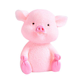Ornements d'animaux de dessin animé de simulation de <span class=keywords><strong>cochon</strong></span> mignon 8 styles Micro paysage décorations résine artisanat voiture bureau bricolage accessoires - Product Image 5