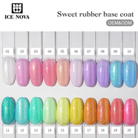 Base Coat en Caoutchouc Doux Sans Danger Sans HEMA Sans TPO, Base Coat de Construction pour Ongles et Gel de Couleur 2 en 1 pour French Manucure