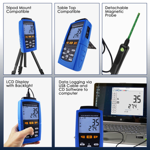 Gaussímetro Digital de Alta Calidad, Medidor de Campo Magnético de Primera Calidad, 3000mT (30000 Gauss), Datos de Intensidad de Campo Magnético CA/CC - Product Image 4