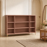 Meuble à chaussures de luxe moderne en acier avec portes vitrées, grande capacité, pour salon, meuble de rangement autoportant