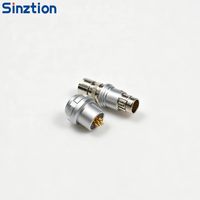 Conector de Aviación Macho-Hembra Impermeable de Empuje y Tracción Sinztion Serie F F102, Reemplazo del Conector Fischer