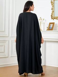 Trung Đông Chéo Biên Giới Thời Trang Lỏng Dubai Womens <span class=keywords><strong>Dolman</strong></span> Tay Áo Hồi Giáo Áo Cộng Với Kích Thước Ăn Mặc - Product Image 5