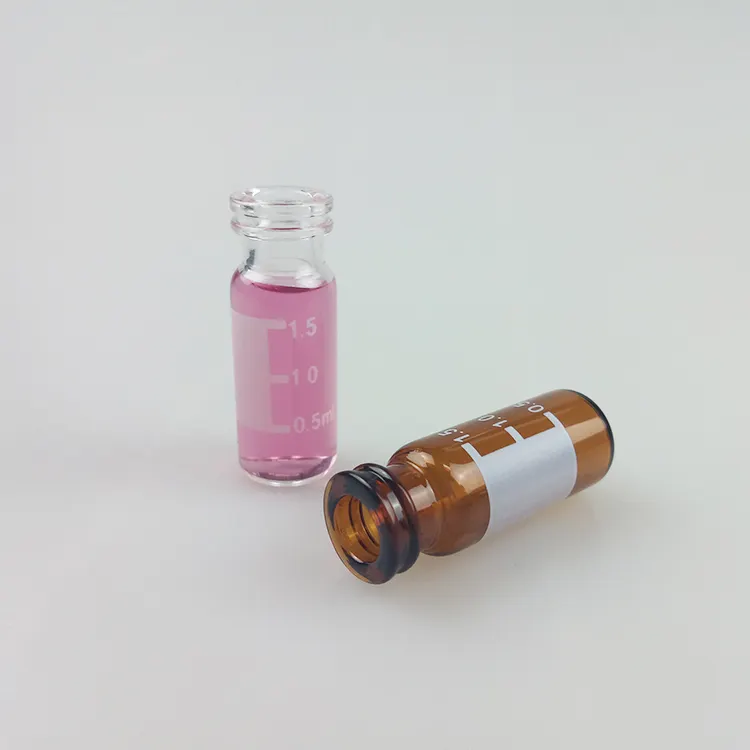 Micro-inserto de cristal para análisis de laboratorio HPLC, viales de autosampler a presión, micro-inserto para venta, muestra gratis