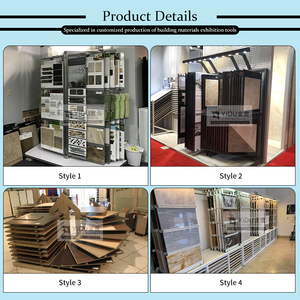 Nhiệm vụ nặng nề ROTARY showroom hiển thị đứng cho Granite gạch đá cẩm thạch trượt slab triển lãm giá gốm gạch hiển thị giá - Product Image 4