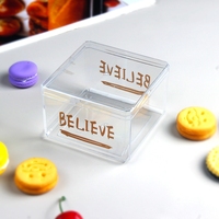 Nouvelle conception de boîte d'emballage en plastique jetable pour biscuits, nouilles, gelées, sucre, desserts, vente en gros