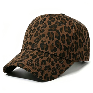 Gorra de Béisbol Vintage con Estampado de Leopardo, Visera Curva, Transpirable, Unisex, para las Cuatro Estaciones, Gorra de Papá al por Mayor - Product Image 5
