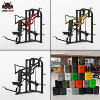 Machine d'extension des triceps assise pour salle de sport commerciale, entraîneur de force des bras avec siège réglable et barre de préhension inclinée