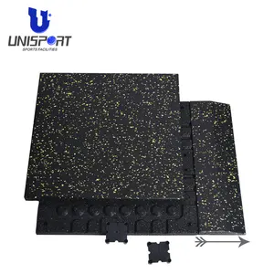 UNISPORT Quebra-cabeça de absorção de choque para equipamentos de ginástica de ginástica Tapete de borracha para academia