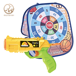 Lancio in plastica per interni/esterni con Patch per divertimento per tutte le età 5-in-1 gioco Unisex Soft Bullet e pallina appiccicosa - Product Image 1