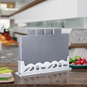 Set di 5 Utensili da Cucina Senza BPA, Tagliere in Granito Ecologico e Utensili in PP per Cucinare - Product Image 1