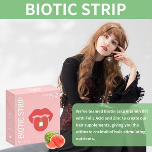 Bandes buvables de collagène et biotine à absorption rapide, ingrédients naturels OEM, pour des cheveux sains, emballage personnalisé. - Product Image 5