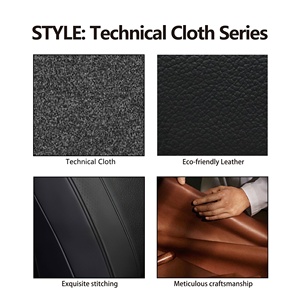 ลดราคาจากโรงงาน PopAutoStudio ชุดหุ้มเบาะรถยนต์หนัง+กำมะหยี่แบบเต็มชุด 360 องศา สำหรับ <span class=keywords><strong>Tesla</strong></span> <span class=keywords><strong>Model</strong></span> <span class=keywords><strong>3</strong></span> รุ่นนุ่มพิเศษ ใช้ได้ทุกฤดู - Product Image 5