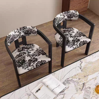 Chaise de salle à manger ergonomique de loisirs en bois de frêne massif, style artistique moderne et vintage, avec accoudoirs, pour chambre, hôtel et salon