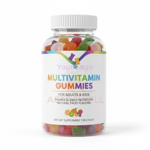 Astrawell Gommes multivitaminées pour adultes, mélange bien-être de vitamines <span class=keywords><strong>D</strong></span>, C, B12, <span class=keywords><strong>zinc</strong></span> <span class=keywords><strong>et</strong></span> biotine, gommes vitaminées pour l'énergie - Product Image 1