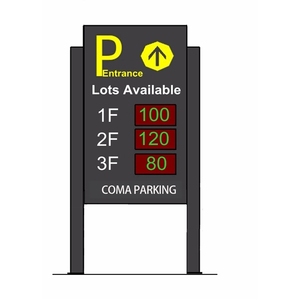 Ultrasonic Parking <b>Sensor</b> Guidance System with 50cm-420cm Range and RS485/LAN Communication for <b>Indoor</b> Basement Parking - Product Image 2