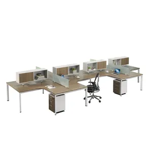 Office Furniture and Partition Office Workstation Economic Customized Staff More Person Seater Office Workstation Table